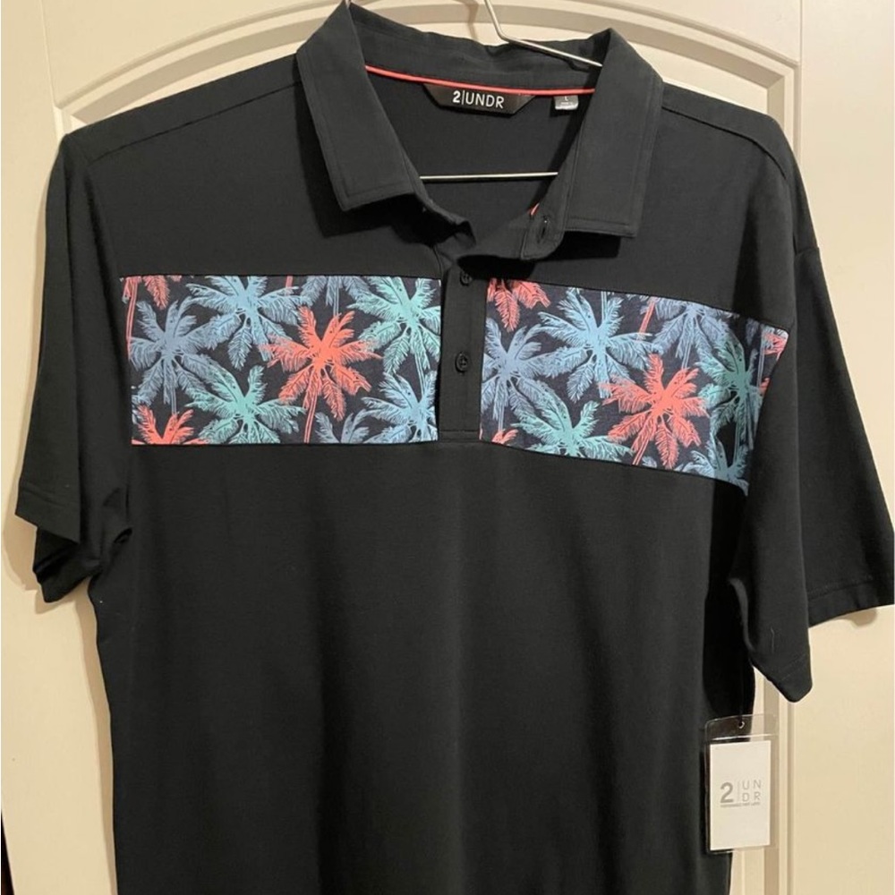 2 UNDR men’s pole shirt. New